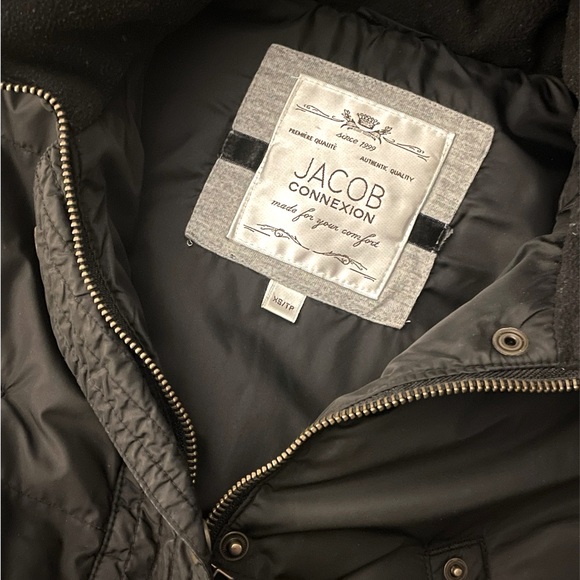 Beautiful down filled Jacob connexion winter coat with fur trim hood XS - Picture 2 of 4